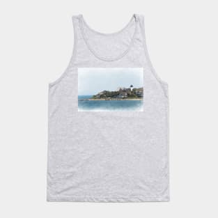 Lighthouse Point in Watercolor Tank Top